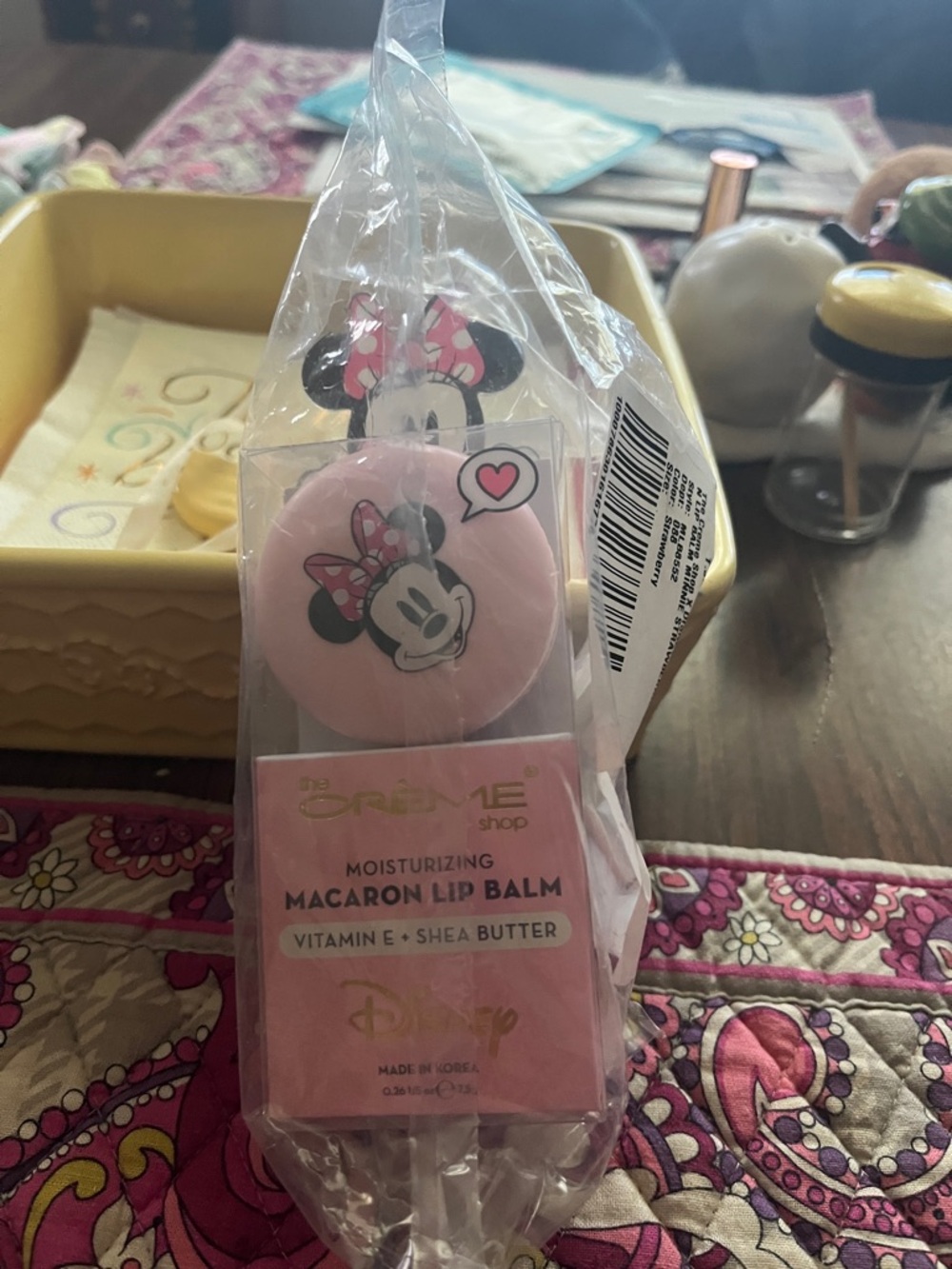 Disney Pink Minnie Mouse Macaron Lip Balm
